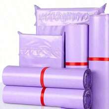 50/10pcs Light Purple Self-Sealing Waterproof Thickened Courier Bags, New Material Logistics Bags, Packaging Bags For Small Items, Jewelry And Clothing, Gift Packaging, Online Store Essentials - Light Purple - View 10