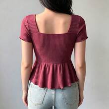 Women T-Shirts - Red-violet-2 - View 3