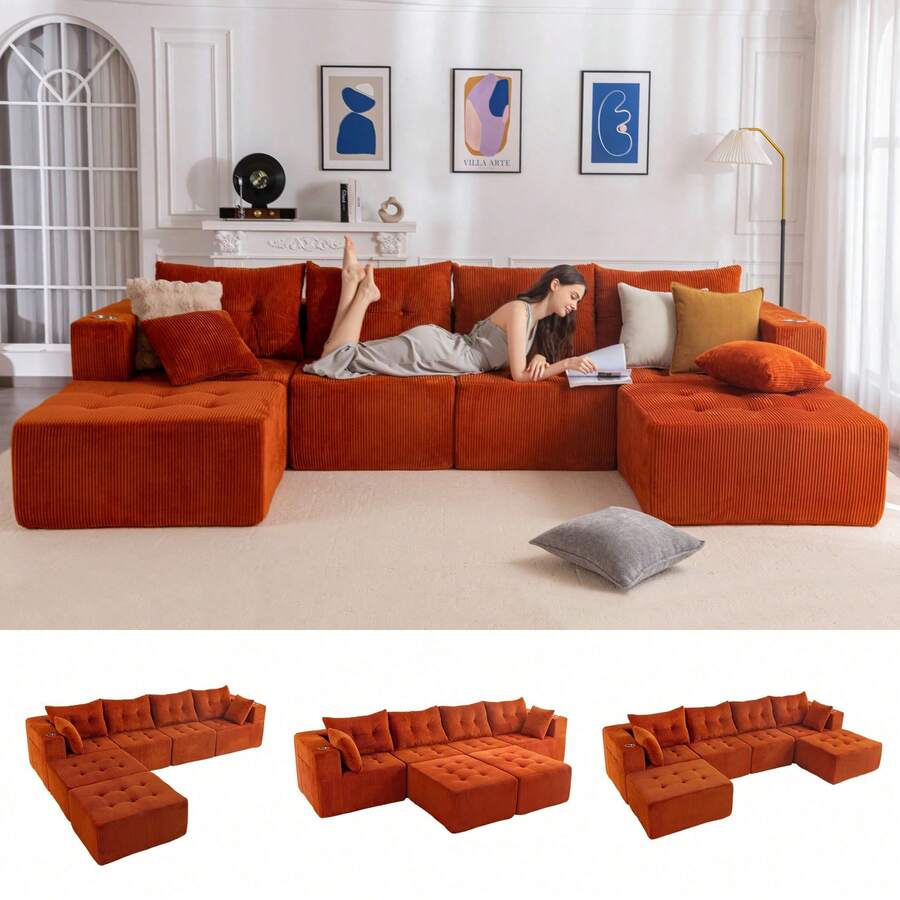 Futons - Orange - View 1