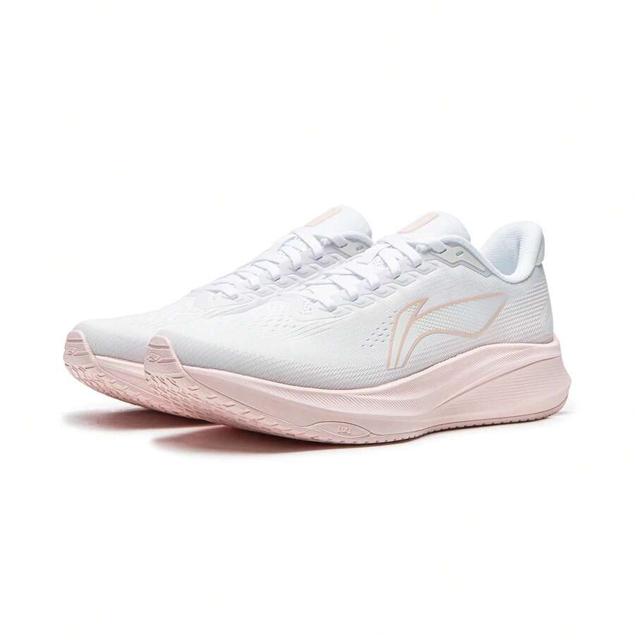 Li-Ning RED HARE 9 Women's Racing Training Running Shoes ARPW026 - White/Milkshake Pink - View 1