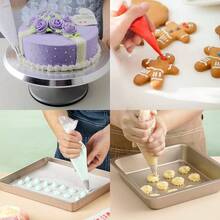 100pcs Disposable Piping Bags, S/M/L Mixed Sizes, Suitable For Cake, Cream, Frosting, Chocolate Baking Decoration - Multicolor - View 3
