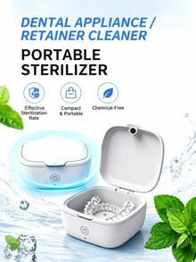 YUNCHI Multifunctional Denture Case, Oral Denture Care Cleaning Box, Orthodontic Braces, Dental Retainer Storage Box - Multicolor - View 2