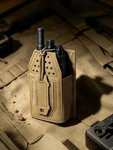 Kantong Walkie Talkie Serbaguna, Tas Pinggang Holster Ponsel Multifungsi, Tas Pinggang Alat Molle Tahan Lama, Tempat Radio, Sarung Pelindung Portabel, Tas Penyimpanan Walkie-Talkie untuk Olahraga Luar Ruangan, Berkemah, Mendaki, Berburu, dan Tugas (Walkie-Talkie Tidak Termasuk) - Tas walkie-talkie - View 3