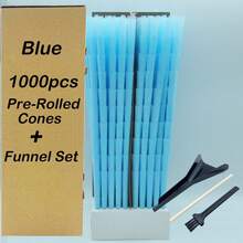 Set Cone Pra-Gulung 1000/200/100/50/30/8pcs | Cone Pra-Gulung Multiwarna Pembakaran Lambat 110mm + Filter + Isi | Tabung Kemasan Berkualitas Tinggi | Hadiah Sempurna untuk Perokok, Hari Ayah - View 25