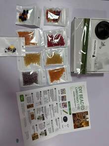 1 Set DIY Beaded Christmas Tree Kit, Handmade Shiny Holiday Decoration, 3D Crystal Bead Christmas Tree Making Set, Holiday Desktop Christmas Tree Decor - Multicolor - View 9