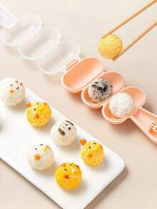 Rice Ball Maker, Rice Ball Mold, Sushi Making DIY Kitchen Tool, Mini Rice Scoop, Bento Box Lunch Mold, Home Kitchen, Picnic And Party Food Shaper - View 3