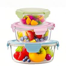 Food Storage And Organization Sets - 3 Colors: Blue, Pink, and Green - View 1