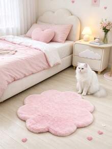 1 buah Karpet Asimetris 8 Kelopak Warna Pink, Karpet Dekoratif, Alas Lantai, Karpet Ruang Tamu, Karpet Kamar Tidur, Karpet Serbaguna, Keset Pintu - Berwarna merah muda - View 3