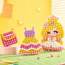 1pc Princess Arrival Magic Water Mist Bead Full Set Material Kit, Perler Bead Material Kit Full Set Toy - Multicolor - View 3