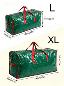 Extra Large Christmas Tree Storage Bag With Zipper And Handles, Holiday Gift/Wreath/Wrapping Paper Storage Bag, For Christmas Storage, Garage, Attic, Garden Storage Room, Holiday Decoration Organization, Large Capacity Outdoor Storage Bag, Garden Home Storage Bag - Green - View 9