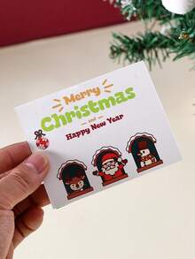 Christmas Tree And Gingerbread Man Greeting Cards, Includes Envelopes And Cards, Christmas Tree Thank You Cards, Winter Snowflake Greeting Cards, Suitable For Holiday Parties, Holiday Message Cards, Party Gift Blessing Cards And More. - View 9