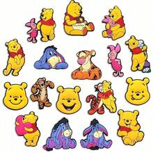 Hasbro 6pcs 12pcs 18pcs Random Style/Winnie The Pooh Croc Shoe Charms, Cartoon Bear Character Soft PVC Shoe Charms, Suitable For Clogs And Sandals (Random Style Shipped) - Multicolor - View 5