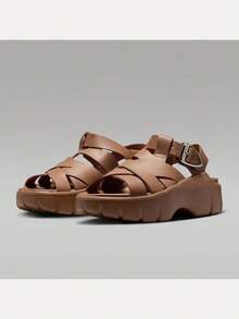 Women's WMNS JORDAN WILLOW SANDAL Sandals IB8841-200 - Brown - View 3