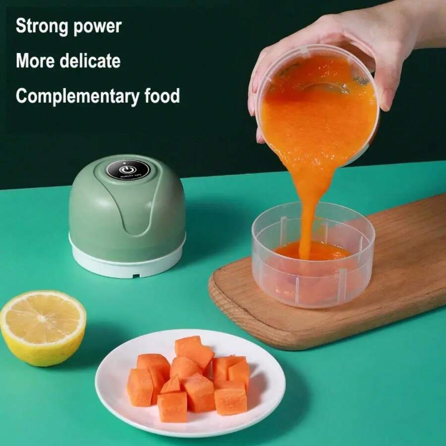 Picadora Eléctrica De Alimentos Mini Picador Ajo Carne Verduras