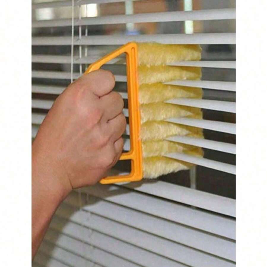 2pcs/Set Handheld Blind/Car Window Cleaner, Vent Cleaner, Window Squeegee With Detachable Microfiber Cover For Easy Cleaning, Air Conditioner, Car Vent, Fan Gap Cleaner, Home, School, Hotel, Christmas Cleaning Tools (2pcs/1pc Available) - Multicolor - View 1