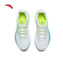 Anta Champion Running Shoes 5th Generation | Nitrogen 80 Shock Absorption Wear-Resistant Running Shoes For Men Long Distance Aerobic Jogging - Papyrus/Neon Green/Basic Black-4 - View 3