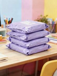 50/10 Buah Kantong Kurir Ungu Muda, Kantong Pengiriman Tebal Tahan Air dengan Perekat Otomatis, Kantong Logistik Bahan Baru, Kantong Kemasan untuk Barang Kecil, Kemasan Perhiasan dan Pakaian, Kemasan Hadiah, Perlengkapan Penting untuk Toko Online - Berbagai gaya - View 3