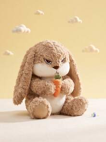 Boneka Kelinci Bertelinga Panjang yang Pemarah, Kelinci Ekspresi Marah, Boneka Kelinci Berbulu Keriting, Boneka Berbulu Wajah Melankolis, Teman Anak, Bantal Sofa, Dekorasi Kamar Unik, Hadiah Ulang Tahun yang Istimewa, Hiasan Meja, Properti Foto yang Lucu - MultiWarna - View 7