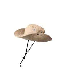 Outdoor Wide Brim Breathable Sun Hat, Unisex Sun Protection Hat, Hiking Hat, Couple Sun Protection Hat, UV Protection Hat - Multicolor - View 9