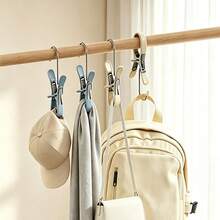 5/10pcs Stainless Steel Clothes Pegs, Portable Hanging Clips For Pants, Socks And Laundry Storage - View 4