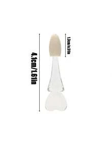 30PCS/24PCS/12PCS/6PCS Portable Disposable Eyeshadow Sponge Applicators, Transparent Heart-Shaped Handle Design, Soft Sponge Head With Gentle Touch, Even Blending And Application, Wash-Free Hygienic To Avoid Cross-Contamination, Suitable For Eyeshadow/Highlighter/Eyeliner Detail Work, Multi-Pack Travel Makeup Brush For Eye Makeup, Practical Daily Eye Makeup Tool - Multicolor - View 2