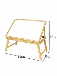 Bamboo Foldable Bed Laptop Desk, Portable Lap Table With Folding Legs, Multi‑Purpose Breakfast Tray For Working Reading Eating On Bed & Sofa, For Students Remote Home Workers - Multicolor - View 11