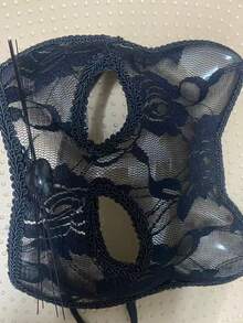 Fox Mask Halloween Cosplay Cat Face Lace Mysterious Cat Eye Half Face Mask Sexy Photo Prop - Photography Props - View 6