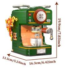 Vintage Home Appliances Building Blocks Set, Retro Classic Home Appliances Model Kit, Collectible Display Model Kit, Creative DIY Assembly Desktop Home Decoration, Gift Birthday, Christmas, 500+ PCS - Multicolor - View 4