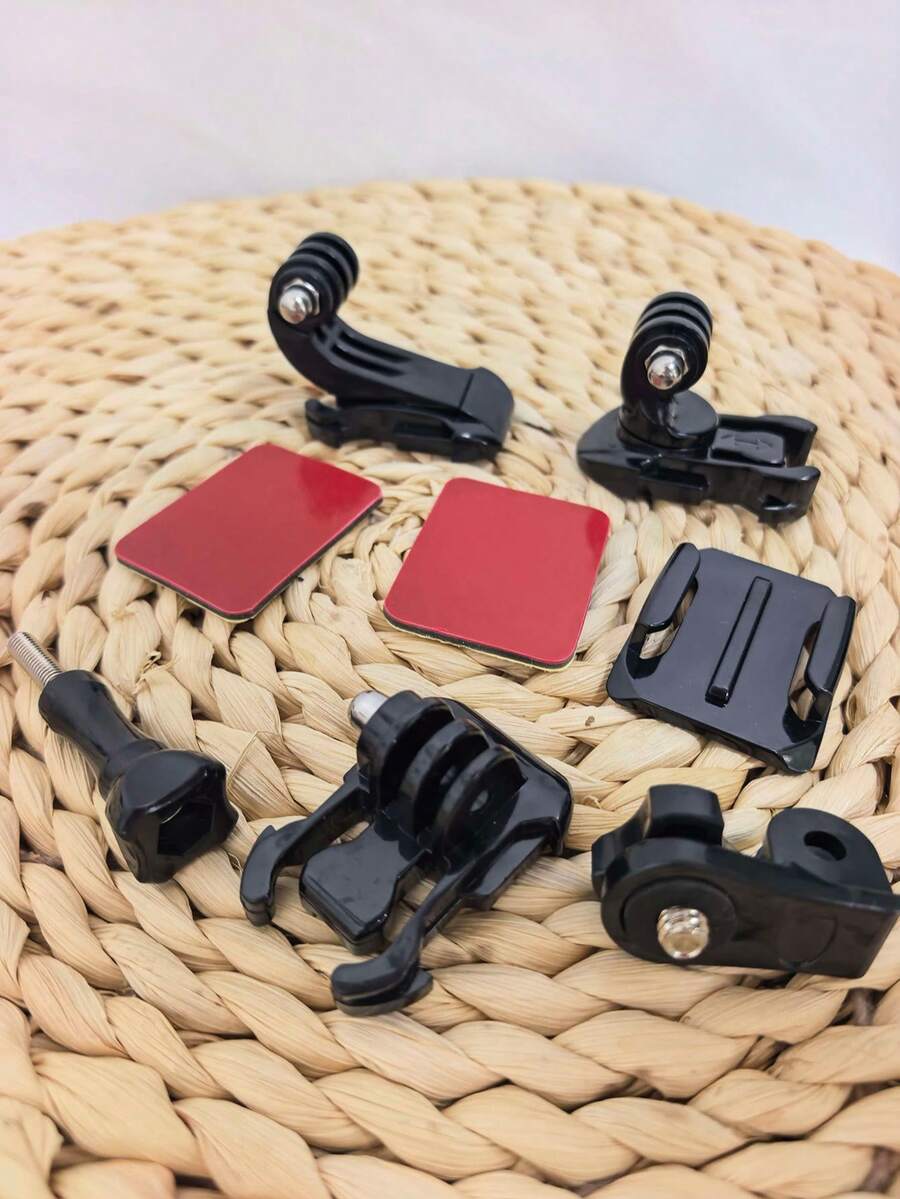 8Pcs Action Camera Helmet Mount Adapter Kit Curved Flat Adhesive For Insta360 D Ji Sjcam Bike Ski Surf - View 1