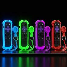 Luminous Protective Case Compatible With Remote, Shockproof Silicone Cover With AirTag Card Holder Keychain Lanyard, Luminous Anti-Lost Shell Accessories - View 1