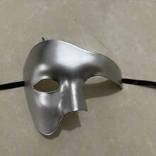 新款半臉面具 神秘復古高級感化裝舞會面具 羅馬戰士 Cosplay 嘉年華單眼半臉幻影面具 古董風派對夜店面具 適合新年萬聖節裝飾 - 查看 13