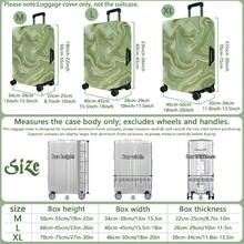 1PC,Flat Print Design,Luggage Cover(Only Luggage Cover,Not Including Luggage),Suitable For 20 To 30 Inch Luggage,Made Of Thickened High-Quality Fabric,Essential Accessory For Your Travel And Checked Luggage. - Multicolor - View 4