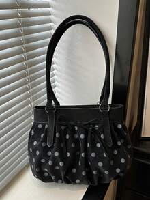 This Stylish And Sweet Polka Dot Shoulder Bag With A Bow Can Easily Hold Everyday Essentials And Also Makes A Perfect Gift For A Friend. - Multicolor - View 11