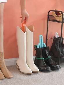 6/4/2pcs Adjustable Height Knee-High Boot Support Shoe Rack, Anti-Deformation Shaping Support Stand, Boot Storage Rack, Women's Boot Mold, Suitable For Knee-High Boots, Ankle Boots And Ankle Boots, Perfect Gift Choice - A-foldable - View 9