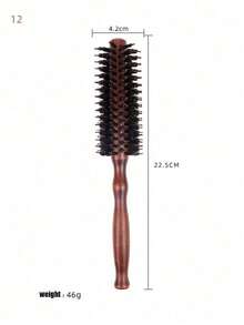 1pc Nylon Hair Roller Brush, No Damage Hair Styling Comb, Curling Brush - Multicolor - View 8