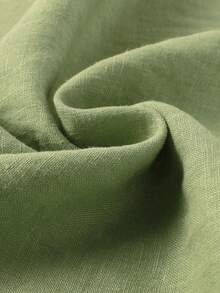 1PC Sage Green Scalloped Edge Tablecloth, French Vintage Style, Lightweight Decorative Cover For Home Dining, Afternoon Tea, Wedding Banquet, Homestay Decor, Party Gathering, Store Display - Green - View 7