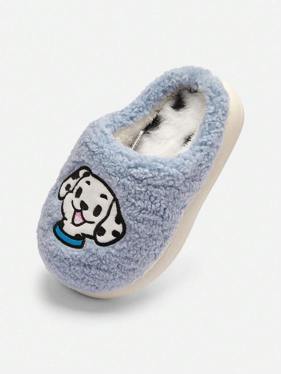 Balabala Boys Girls Warm Winter House Slippers Thick Soft Indoor Footwear - Gray Blue - View 1