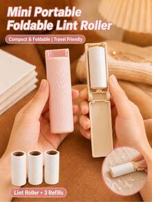 4pcs/Set Rol Pembersih Bulu Mini Portabel Lipat, Termasuk 3 Rol Pengganti, Penghapus Bulu Hewan Peliharaan Ukuran Saku, Cocok Untuk Perjalanan, Perjalanan Bisnis, Rumah, Mobil Dan Pakaian, 4/2/1pcs - MultiWarna - View 7