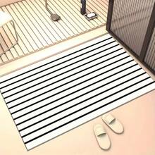 1PC Printed Bath Mat, Soft Bathroom Rug, Striped Doormat, Home Decor Mat, Halloween Theme Mat, Lightweight, Luxurious, Durable Square Carpet - A - View 9