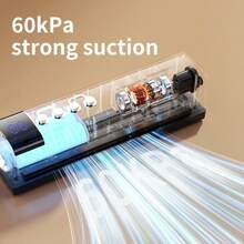 1PC Small Rechargeable Automatic Vacuum Sealer, Cordless Food Vacuum Sealing Machine For Home Kitchen, Multifill Air Suction And Inflation Multi-Function Sealing Machine, Suitable For Vacuum Storage Of Fish, Meat, Vegetables, Includes 4 Textured Bags + 1 Zipper Bag - Multicolor - View 6