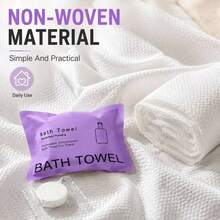 5/10pcs Random Color Bath Towel Set - Thickened Quick-Dry Travel Towels, Individually Packaged, Ultra-Soft High Absorbency Microfiber - Suitable For Gym, Spa, Hotel And Camping. Oversized Bath Towels, Fitness Essential - Multicolor - View 7