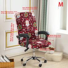 1 buah Sarung Kursi Kantor Motif Natal, Sarung Kursi Gaya Minimalis, Cocok Untuk Kantor, Ruang Belajar, Ruang Keluarga, Sarung Kursi Kantor Bermotif dengan Resleting - beraneka warna - View 21