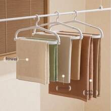 1pc Foldable And Extendable Household Clothes Hanger – Non-Slip PP Design; Suitable For Shirts, Towels, Bath Towels, Sheets, And Duvet Covers; Windproof And Secure. - Multi-color - View 4
