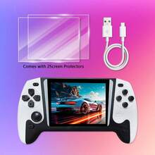 Retro Handheld Game Console, 3.5-Inch IPS Full-Angle HD Screen, Durable Structure, Compact Design, Long Battery Life, Must-Have For Nostalgia Enthusiasts, ABS Material, Portable Gaming Device, - View 9
