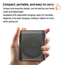 Wireless Voice Amplifier With 2 Magnetic Microphones, Magnetic Hidden Charging, Excellent Sound Quality, Long Battery Life, Compact Size, Loud Volume, Suitable For Indoor And Outdoor Use, Applicable To Various Scenarios And Professions, Teachers - View 7