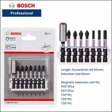 BOSCH Magnetic Anti-Slip Positioning Screwdriver Drill Bits,Adjustable Screw Depth Screwdriver Bit,Magnetic Screwdriver Bit, Screw Tool,1/4" Hex Shank -For Hardwood Flooring, Ceiling, Drywall Installation - A - View 4