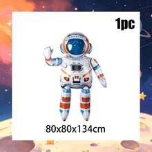 3D Space Astronaut Foil Balloon, Ideal Birthday Gift For Boys And Girls, Photo Backdrop For Growth Ceremony, Decor For Space & Starry Sky Themed Parties - View 2