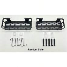 Cross-Border Bathroom Storage Rack, No-Drill Wall-Mounted Organizer, Suitable For Beside Toilet, Home Toiletries And Decor Storage Rack - Multicolor - View 8