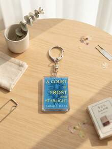 1pc/5pcs ACOTAR BookCover Aesthetic Fantasy Bookish Acrylic Keychains, Popular Fantasy Literature "" Classic Book Cover Art Series Pattern Pendant, Backpack And Car Key Decoration, Gift For Book Lovers, Reading Aesthetics And Literature Fans - Multicolor - View 11