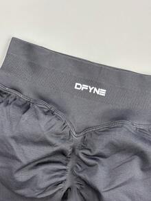[Descuento del 55%]DFYNE Shorts Impact 11.43cm Mujer, Biker Shorts Sin Costuras, Control Abdominal, Transpirable para Yoga, Gimnasio y Running - Negro - Ver 3